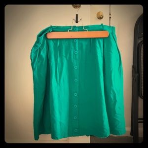 ModCloth green skirt- size Large